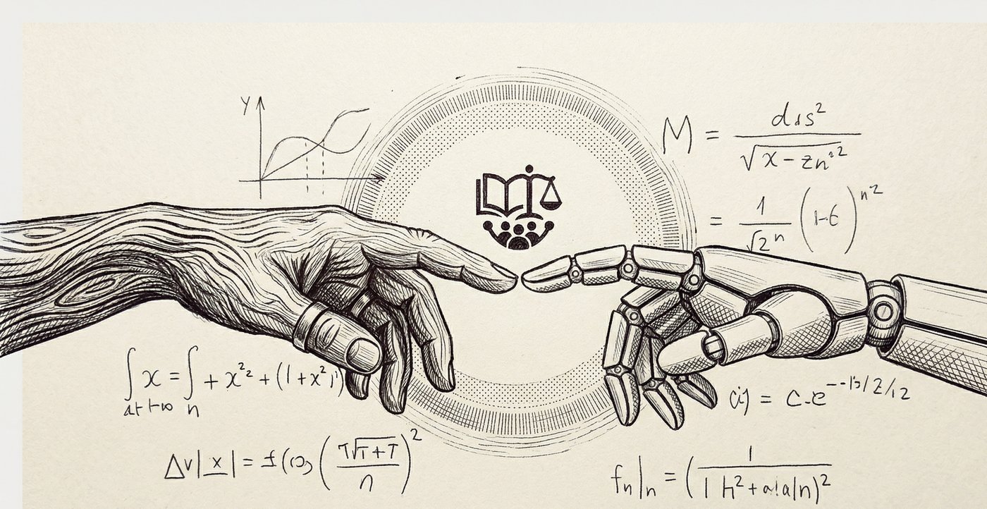 Illustration du cycle de formation IA et enseignement
